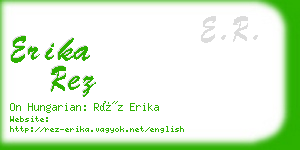 erika rez business card